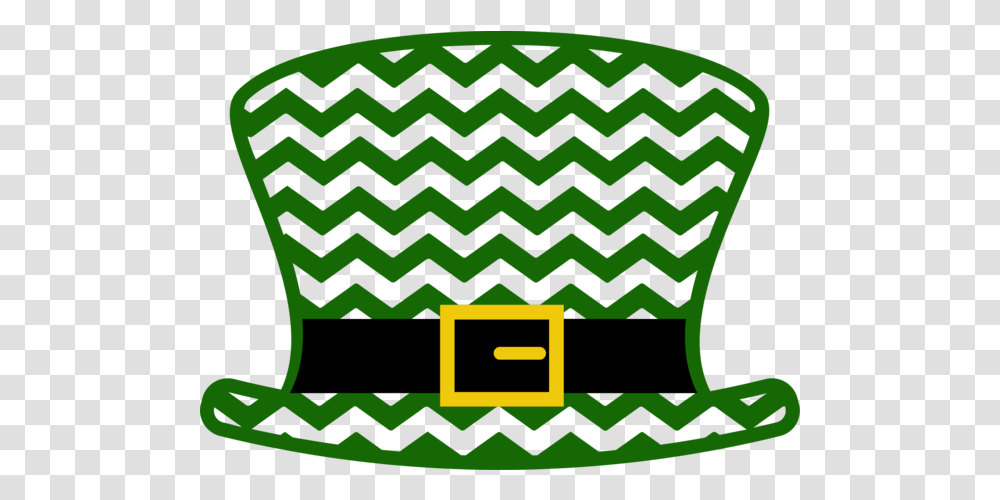 Chevron Leprechaun Hat Gray Chevron Rug, Cushion, Green, Minecraft, Pillow Transparent Png