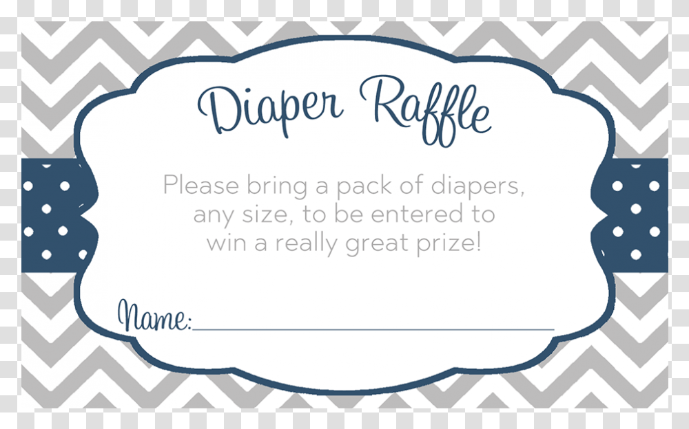 Chevron Stripes And Polka Dots Navy Diaper Raffle Baby Shower, Apparel, Page Transparent Png