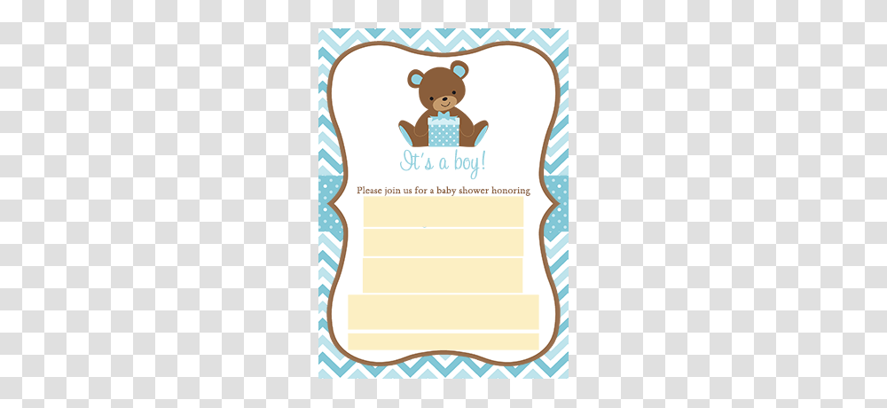 Chevron Teddy Bear Baby Shower Invitations Teddy, Diaper, Envelope, Rug, Mail Transparent Png