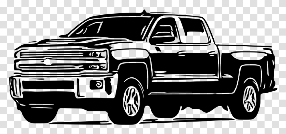 Chevy Silverado Pickup Truck Vehicle Auto Chevy Truck, Gray Transparent Png