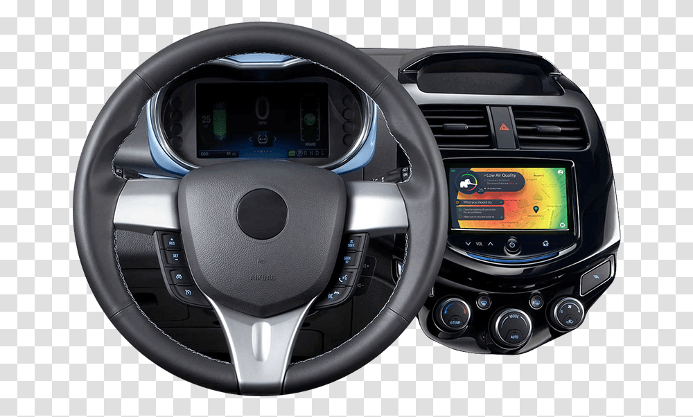 Chevy Spark 2020 Interior, Steering Wheel, Car, Vehicle, Transportation Transparent Png