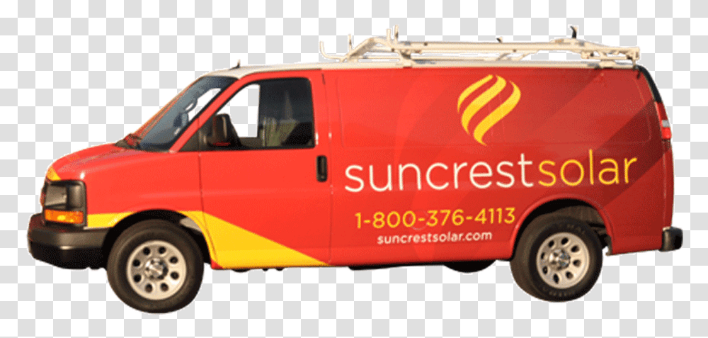 Chevy Van Wrap 3m Vehicle Wrap For Suncrest Solar Fleet Compact Van, Fire Truck, Transportation, Machine, Tire Transparent Png