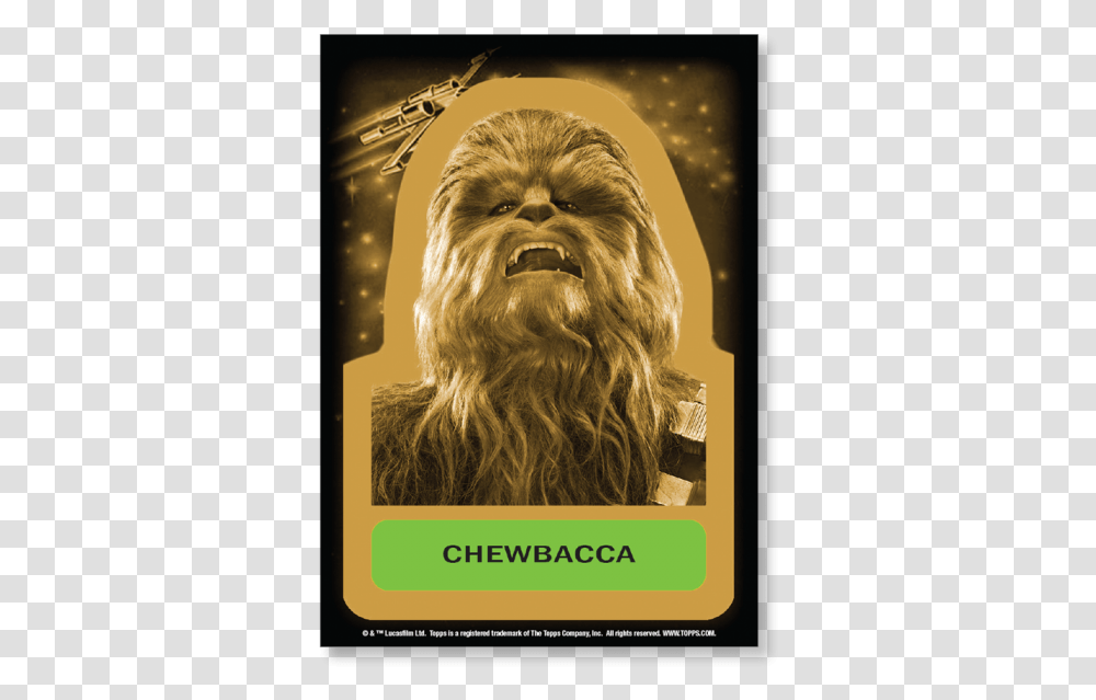 Chewbacca Character Sticker Artwork Gold Ed Chewbacca, Face, Head, Advertisement, Beard Transparent Png