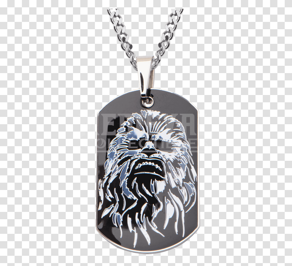 Chewbacca Dog Tag Necklace, Pendant, Locket, Jewelry, Accessories Transparent Png