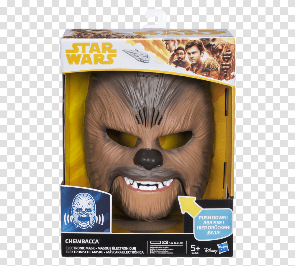 Chewbacca Electronic Mask Star Wars, Person, Human, Advertisement, Poster Transparent Png
