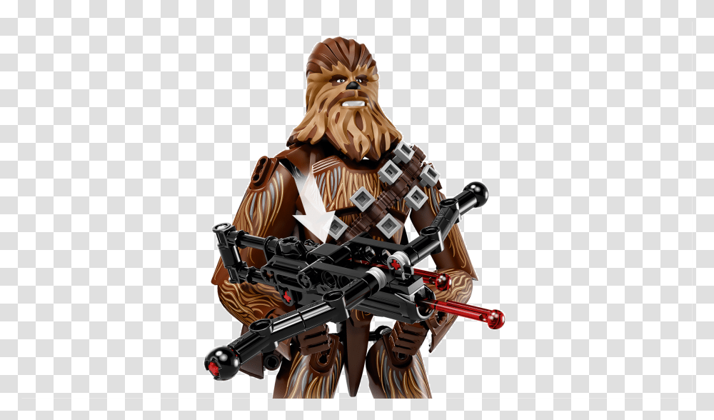 Chewbacca Head Lego Star Wars Chewbacca Buildable Figure, Person, Human, Gun, Weapon Transparent Png