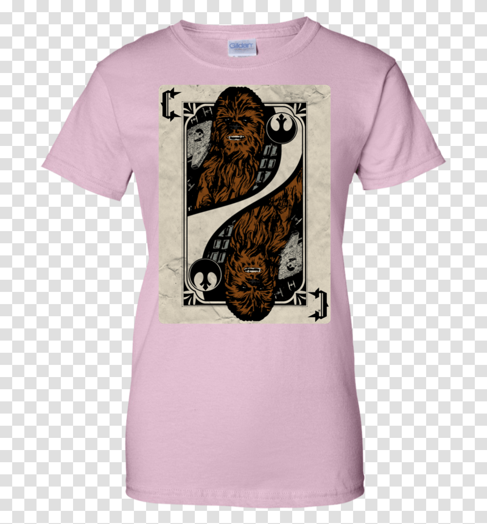 Chewbacca Playing Card T Shirt Amp Hoodie Playing Card Star Wars, Apparel, T-Shirt, Sleeve Transparent Png