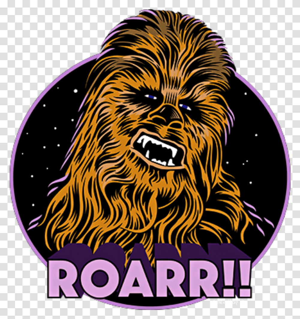Chewbacca Rip Star Wars Sticker, Tiger, Wildlife, Mammal, Animal Transparent Png