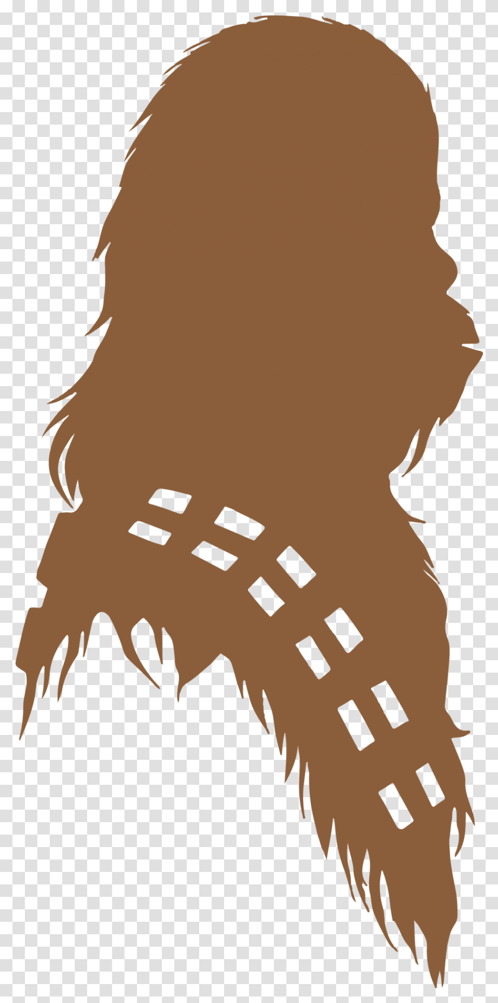 Chewbacca Silhouette Star Wars Svg Dxf Eps Cut File Cricut And Machines Star Wars Chewbacca Silhouette, Person, Human, Skin Transparent Png