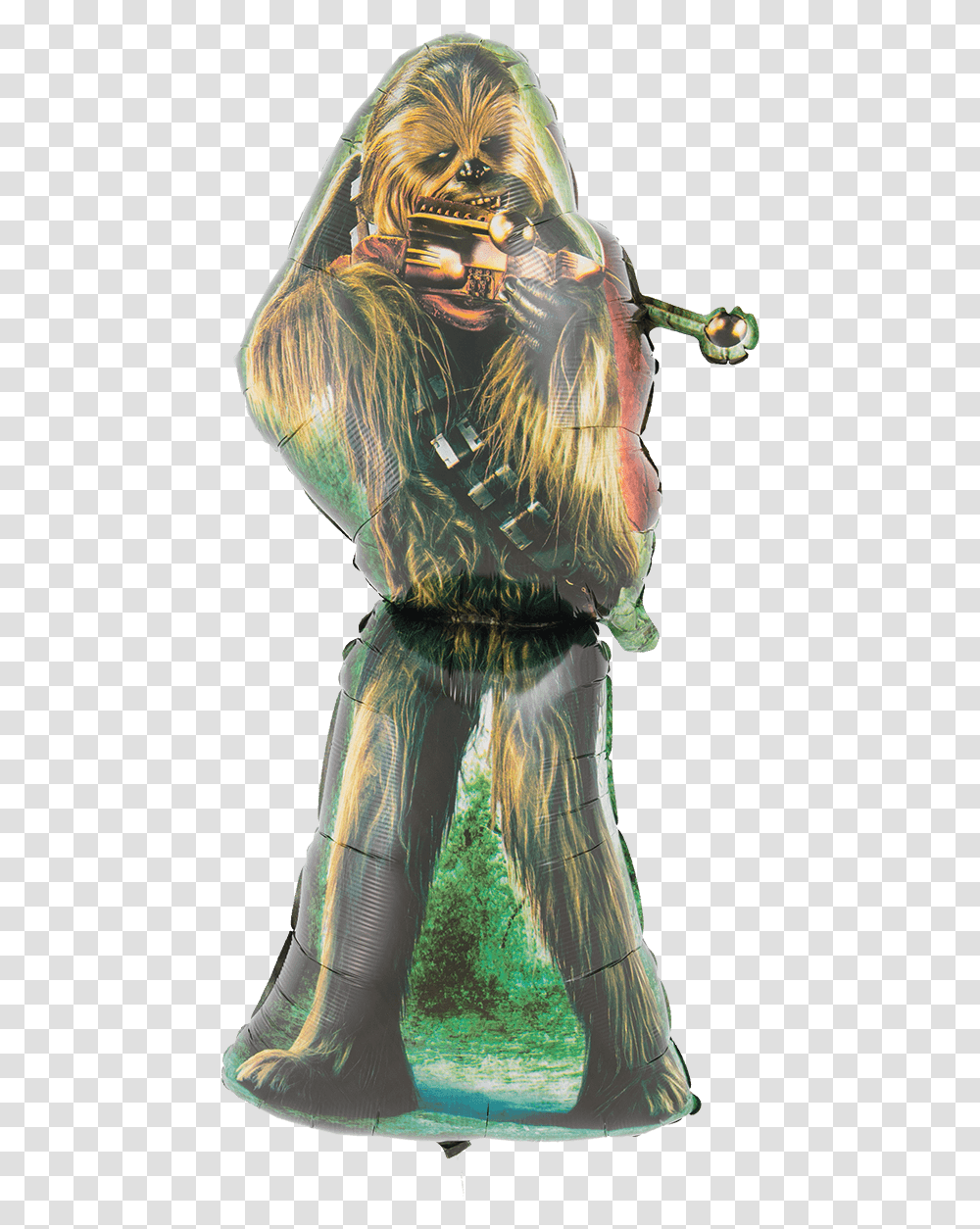 Chewbacca Supershape Balloon Figurine, Clothing, Person, Mammal, Animal Transparent Png