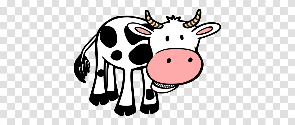 Chewing Cow Vector Clip Art, Cattle, Mammal, Animal, Dairy Cow Transparent Png