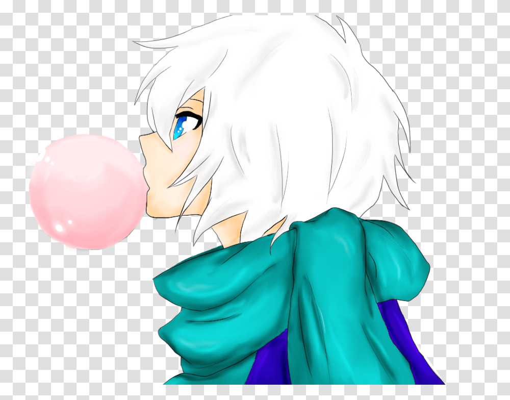 Chewing Gum And Gas Blowing Bubbles You Dont Want, Person, Human, Manga, Comics Transparent Png