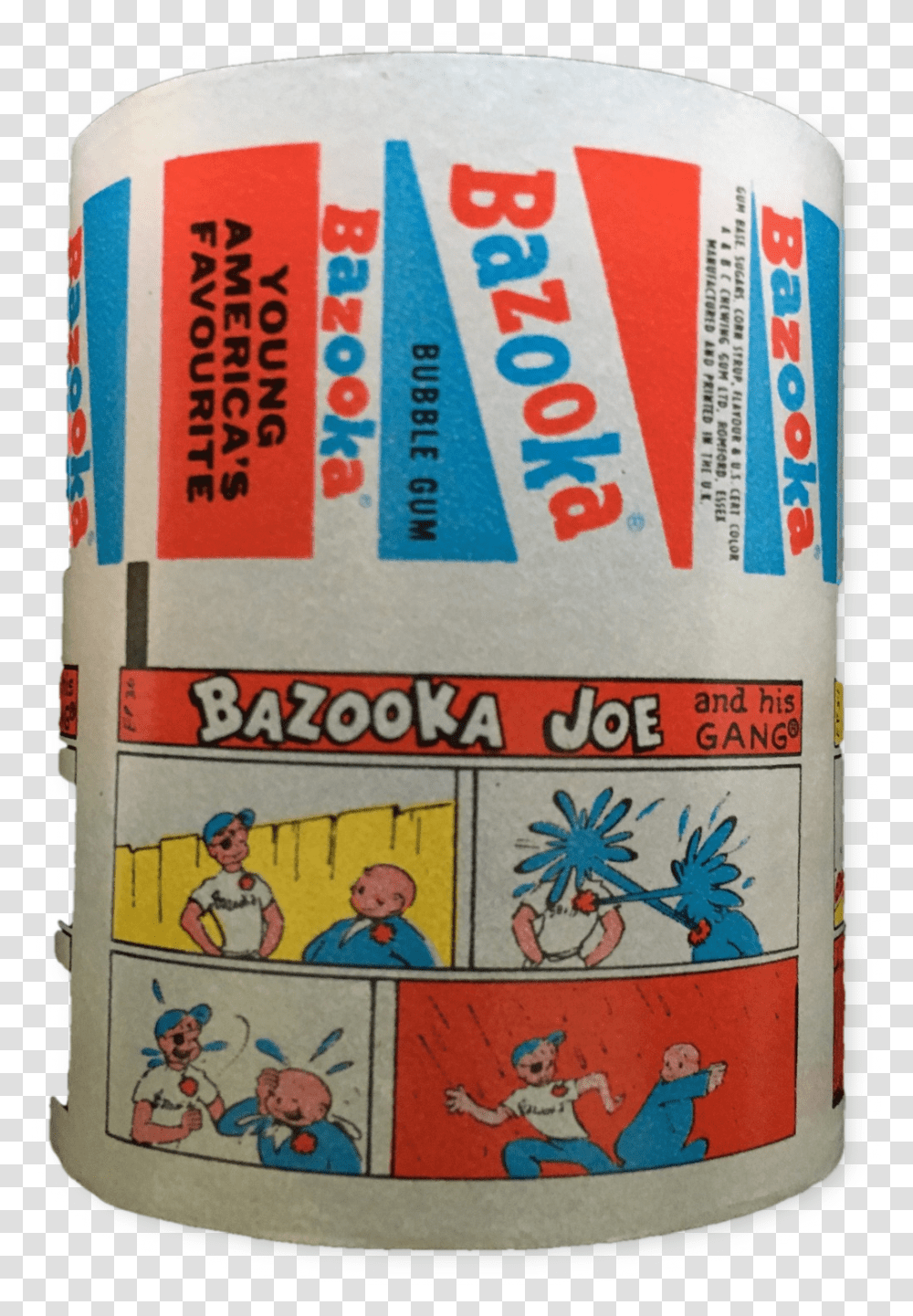 Chewing Gum Clipart Bazooka Joe Comics, Label, Person, Human Transparent Png