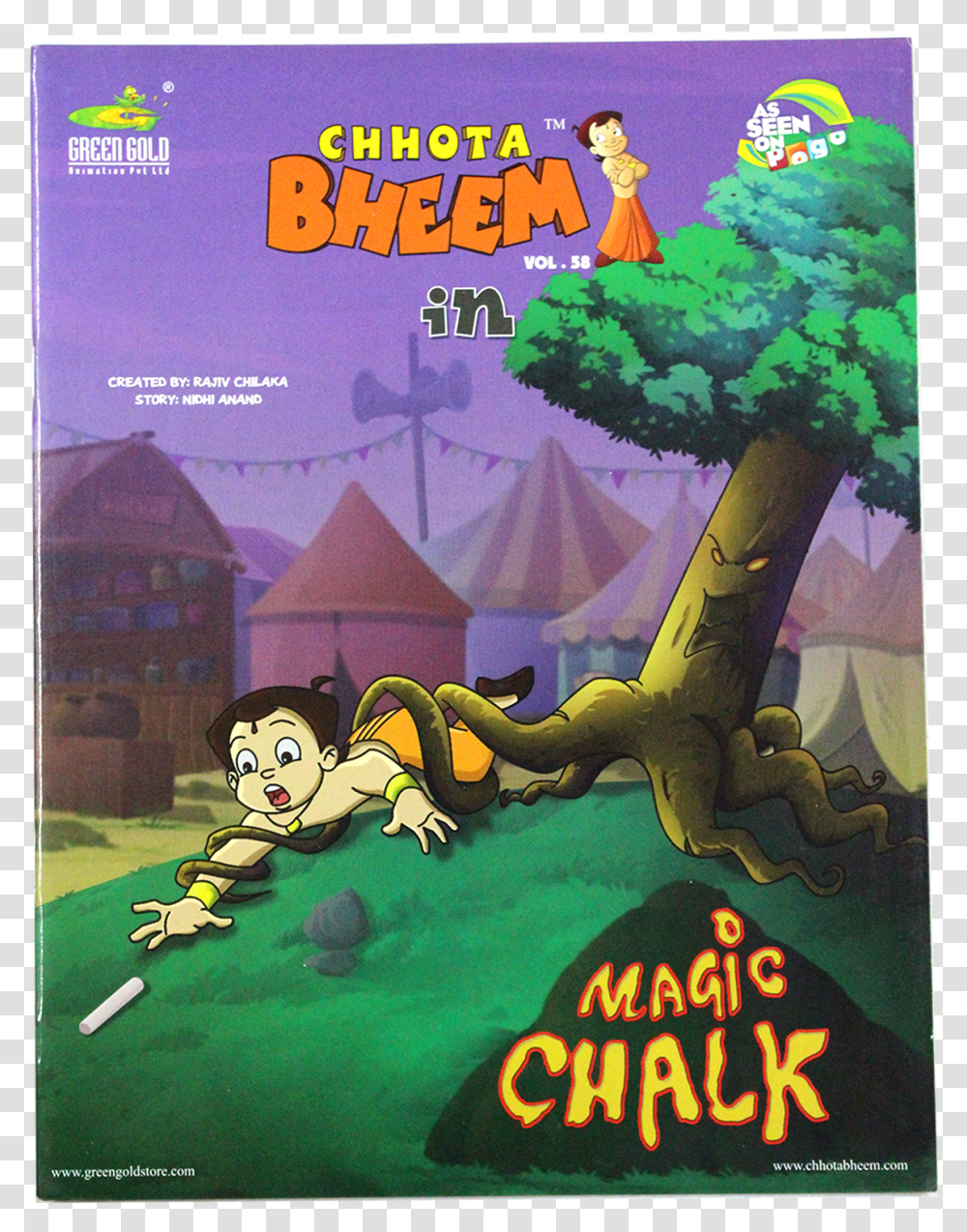 Chhota Bheem Magic Chalk, Poster, Advertisement, Book Transparent Png