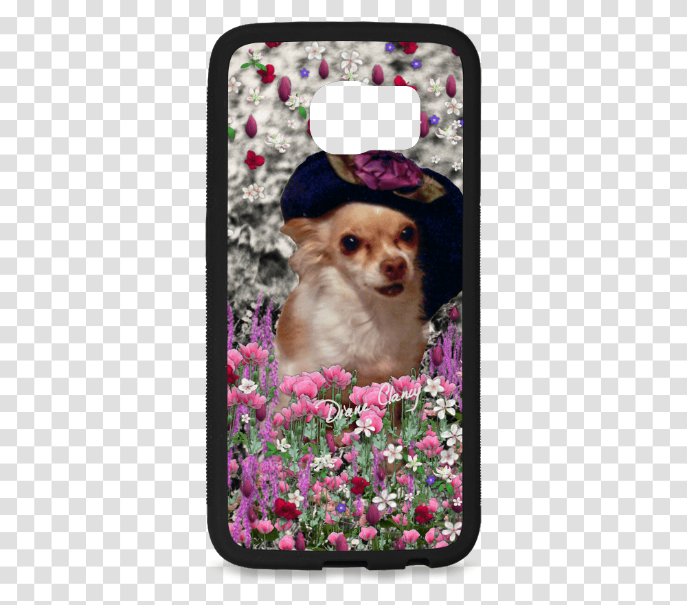 Chi Chi In Pink White Flowers Chihuahua Puppy Dog Puppy, Pet, Canine, Animal, Mammal Transparent Png