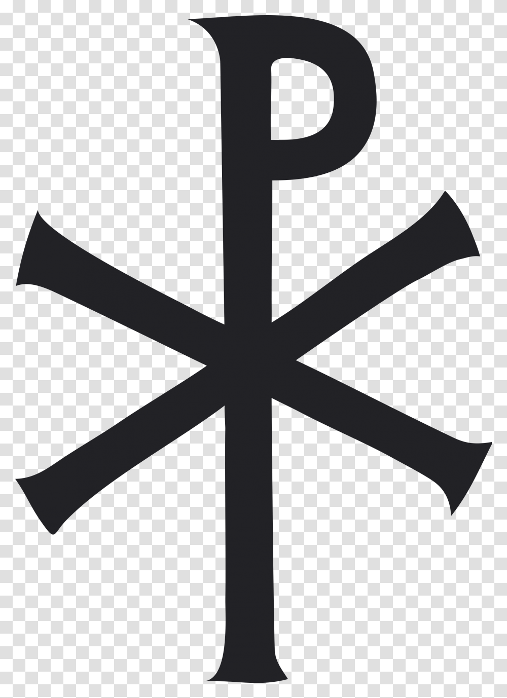 Chi Rho Christian Symbol, Cross, Star Symbol, Stencil, Silhouette Transparent Png