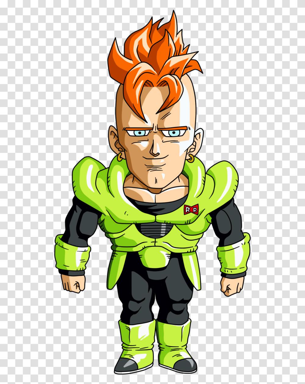 Chibi Android 16 By Maffo1989 Numero 16 Dragon Ball Person Face Plant Transparent Png Pngset Com