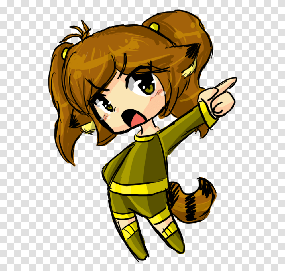 Chibi Angry Raccoon By Rumay Chian Angry Chibi Girl, Person, Human, Hand, Helmet Transparent Png