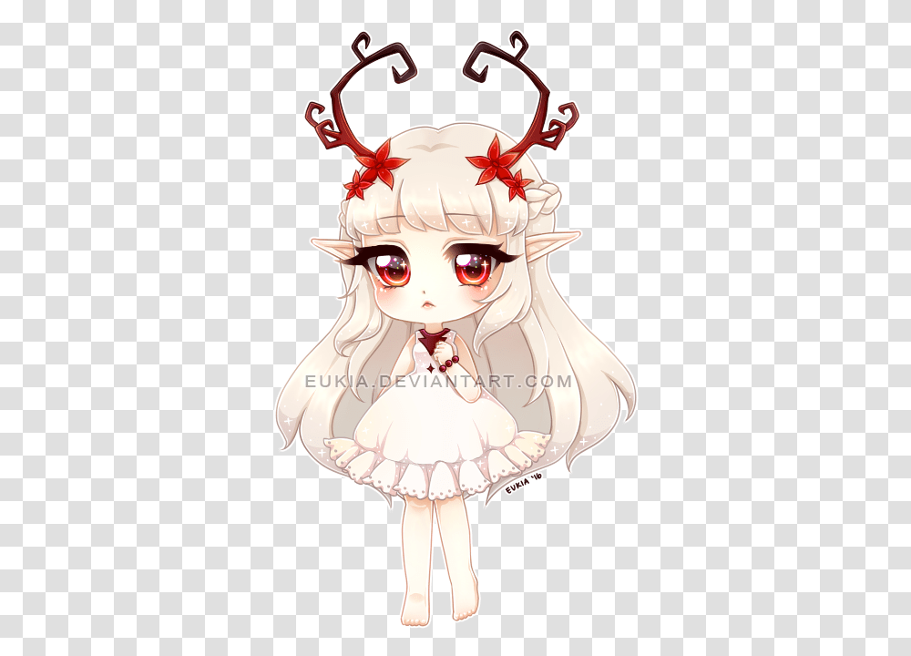 Chibi Anime Deer Girl, Apparel, Book, Comics Transparent Png