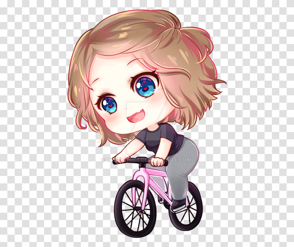 Chibi Bike, Wheel, Machine, Comics, Book Transparent Png