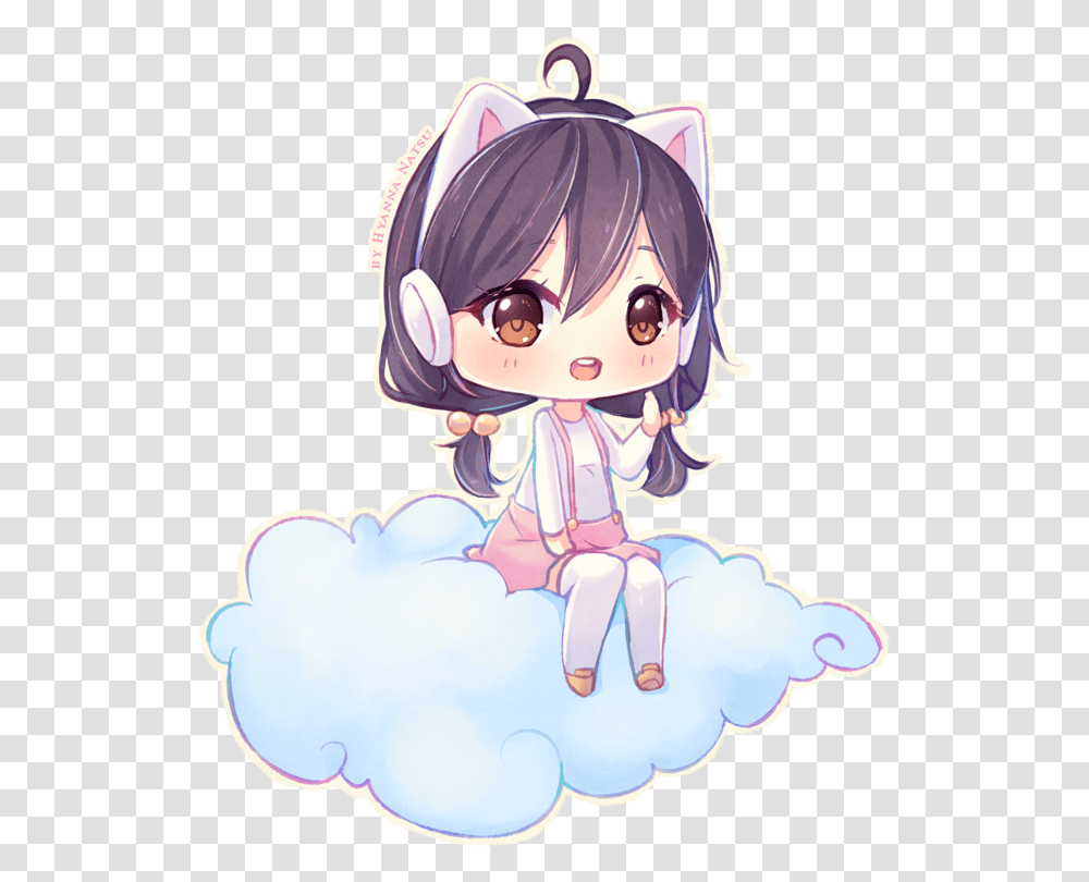 Chibi Cloud Girl, Comics, Book, Manga Transparent Png