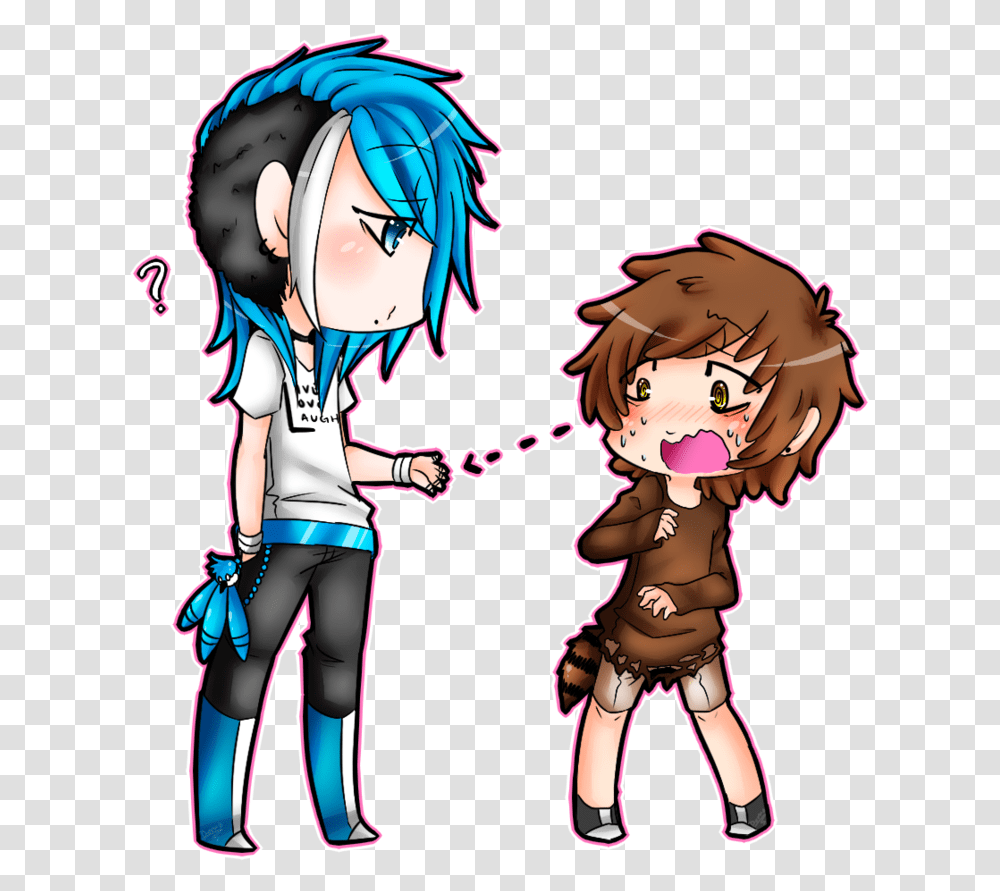 Chibi Couple Holding Hands Base Anime Chibi Hand Drawing, Comics, Book, Manga, Person Transparent Png