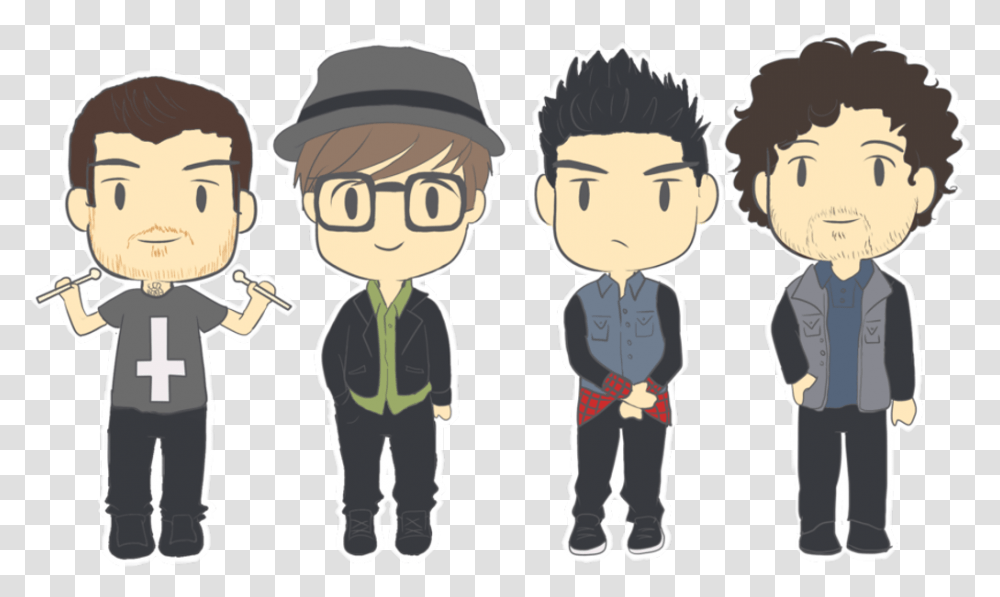 Chibi Fob Download Fall Out Boy Kawaii, Person, Hat, People, Drawing Transparent Png