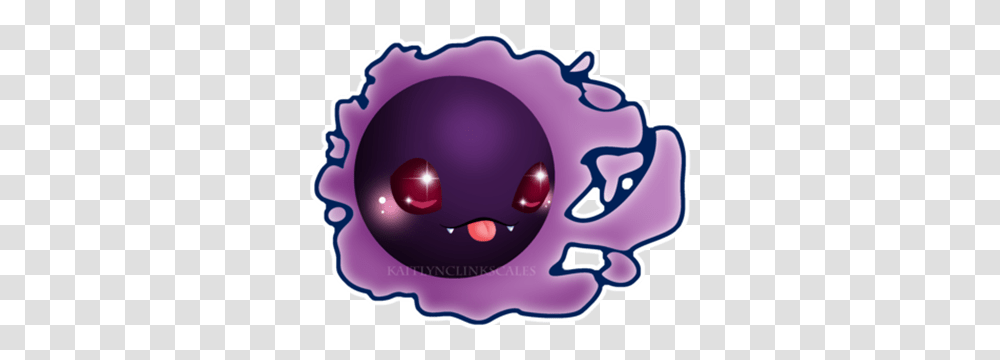 Chibi Gastly Circle, Purple, Plant, Birthday Cake, Dessert Transparent Png