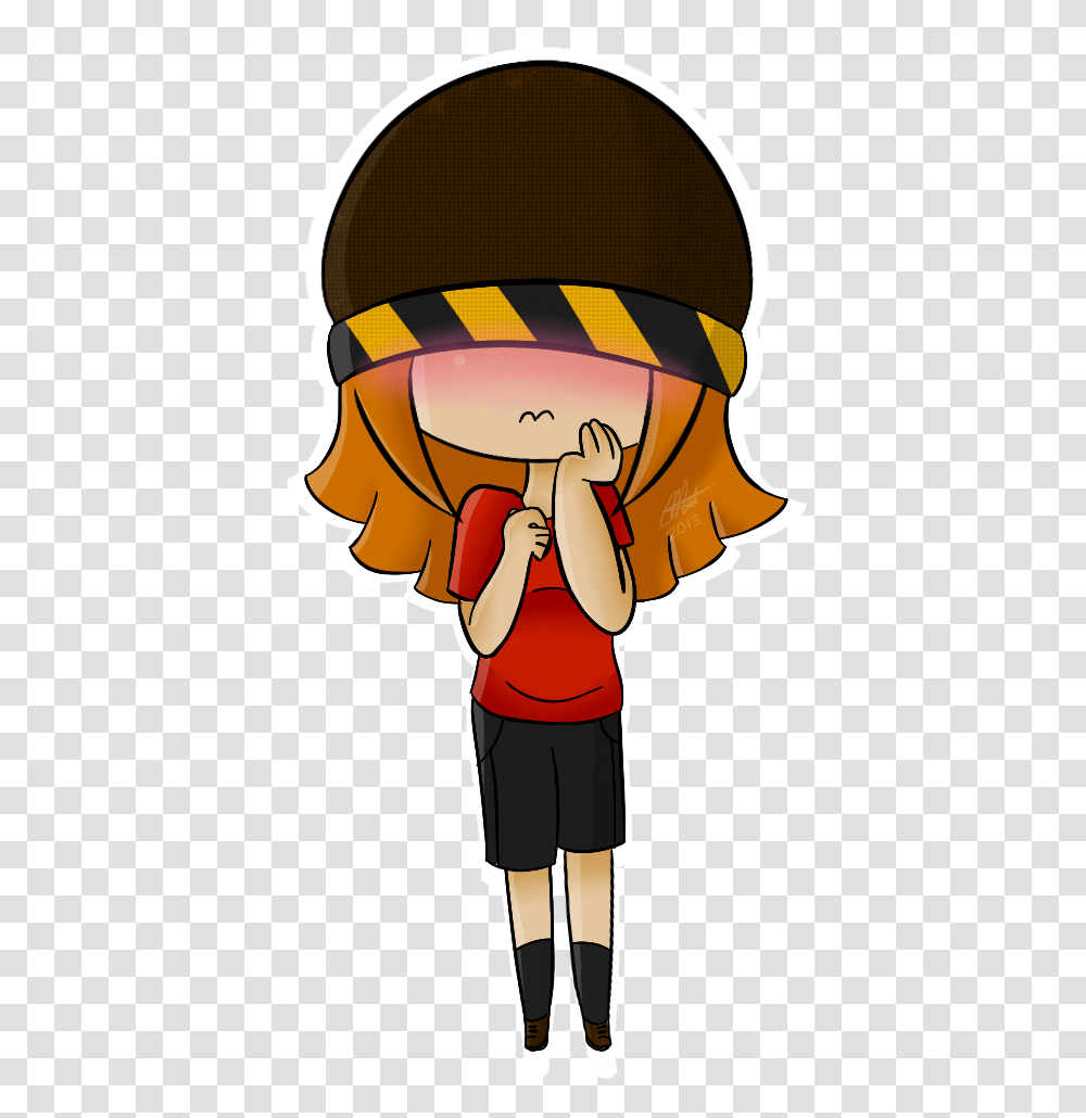 Chibi Girl, Helmet, Person, Hat Transparent Png