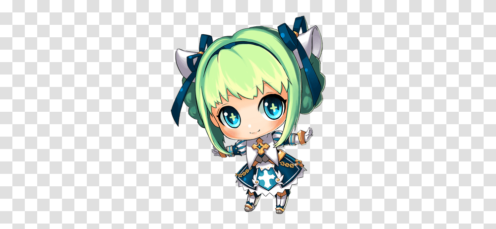 Chibi Girl Stickpng Anime Chibi, Manga, Comics, Book, Helmet Transparent Png