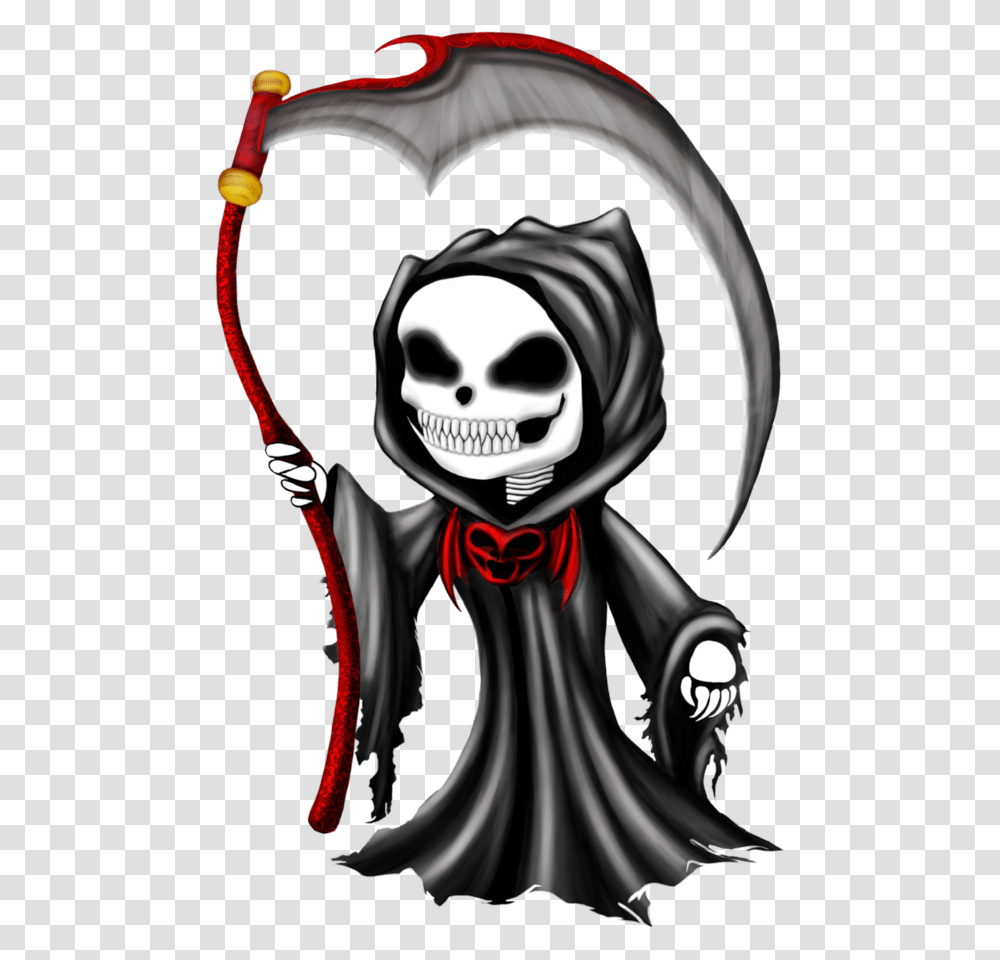 Chibi Grim Reaper By Tarasf D6bkvkq Chibi Grim Reaper, Person, Helmet, Face Transparent Png