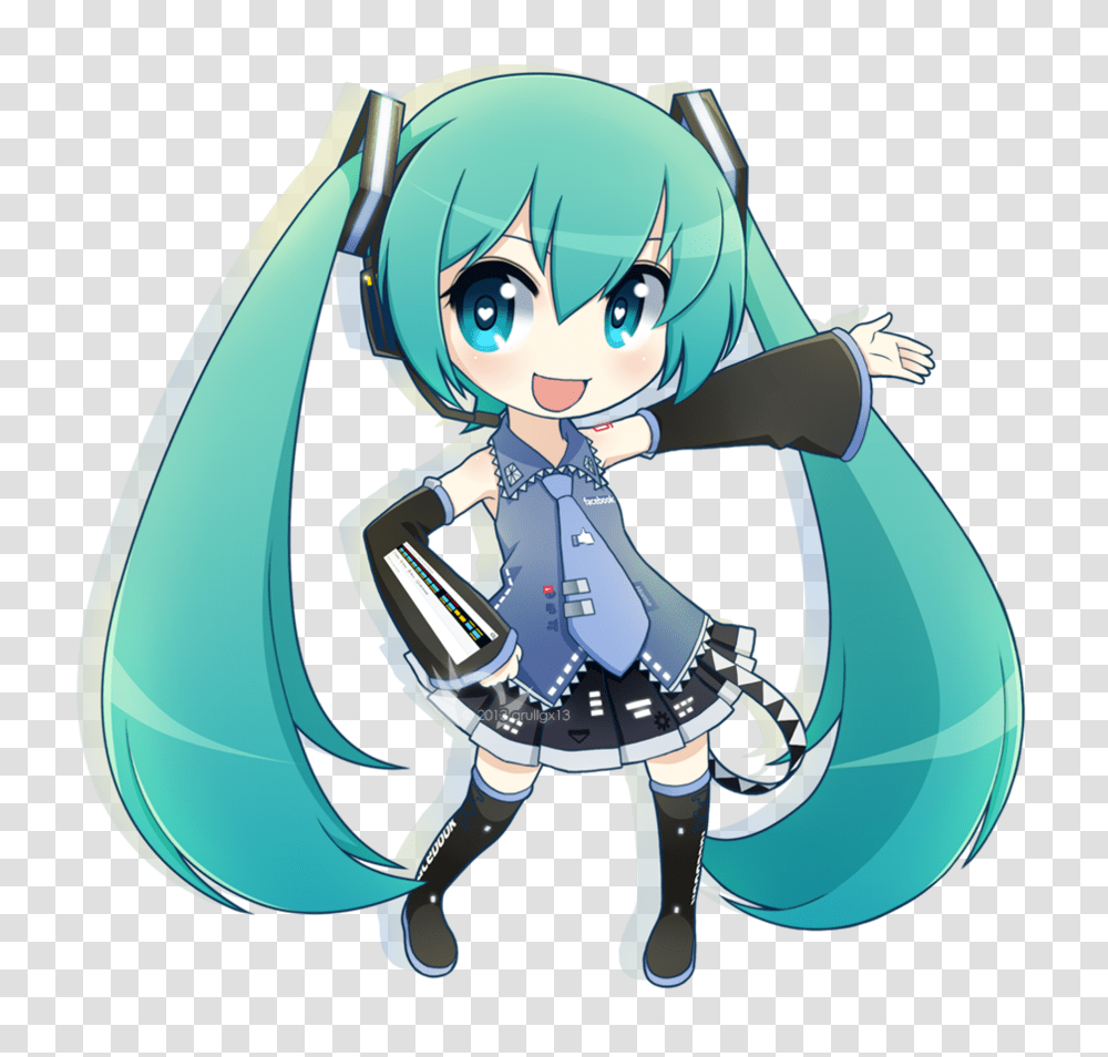 Chibi Hatsune Miku Image Chibi Hatsune Miku, Costume, Comics, Book, Long Sleeve Transparent Png