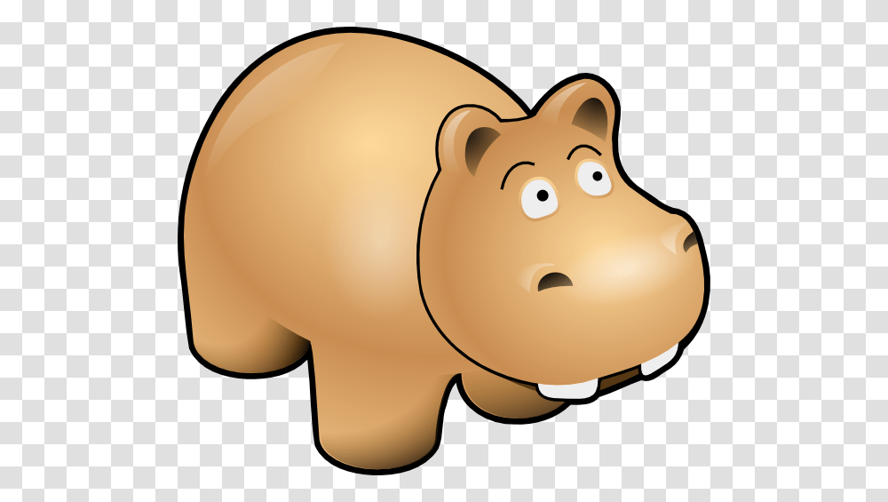Chibi Hippo, Piggy Bank Transparent Png