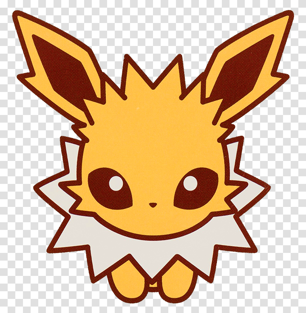 Chibi Jolteon Chibi Pokemon Jolteon Sticker, Label, Logo Transparent Png