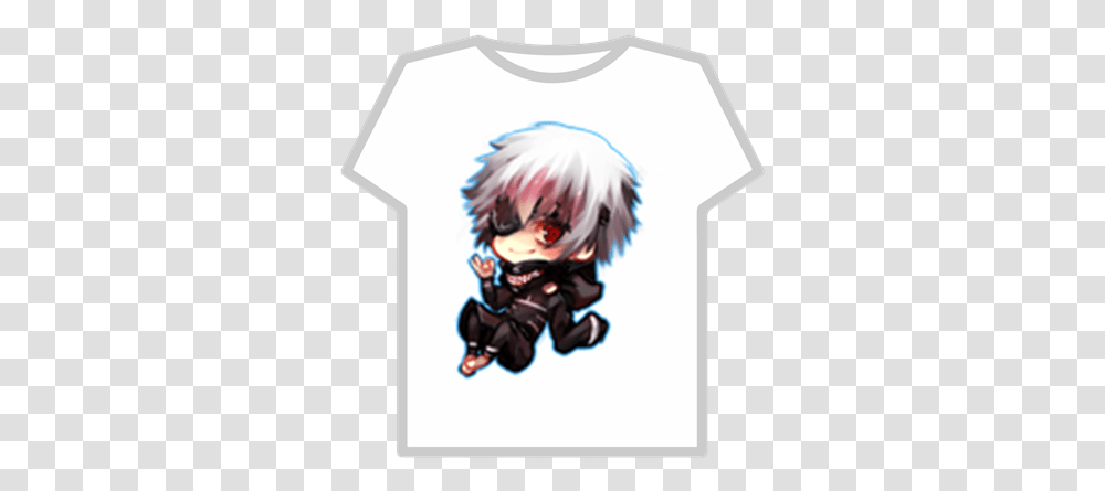 Chibi Kaneki Roblox T Shirt Roblox De Harley Quinn, Clothing, Apparel, Manga, Comics Transparent Png