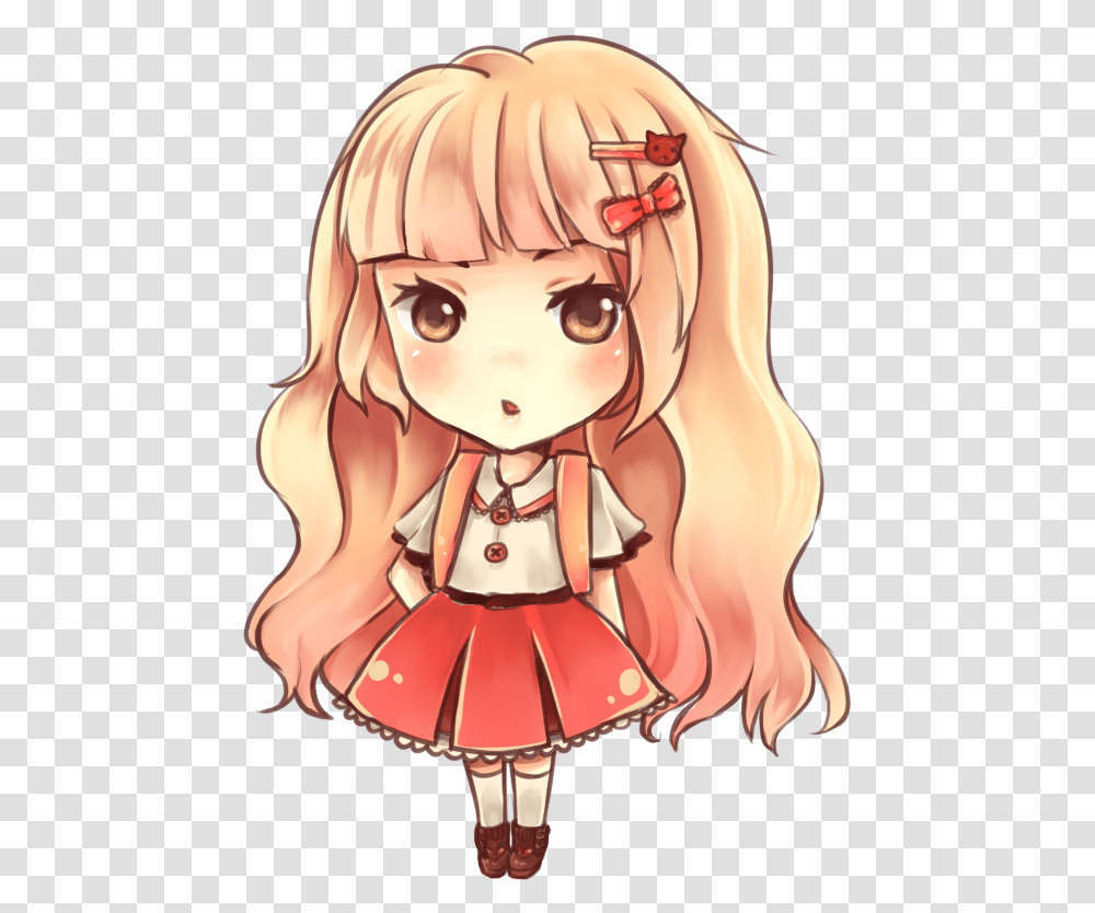 Chibi Little Girl With Blonde Hair By Platuhuakati Chibi With Blonde Hair, Comics, Book, Manga, Person Transparent Png
