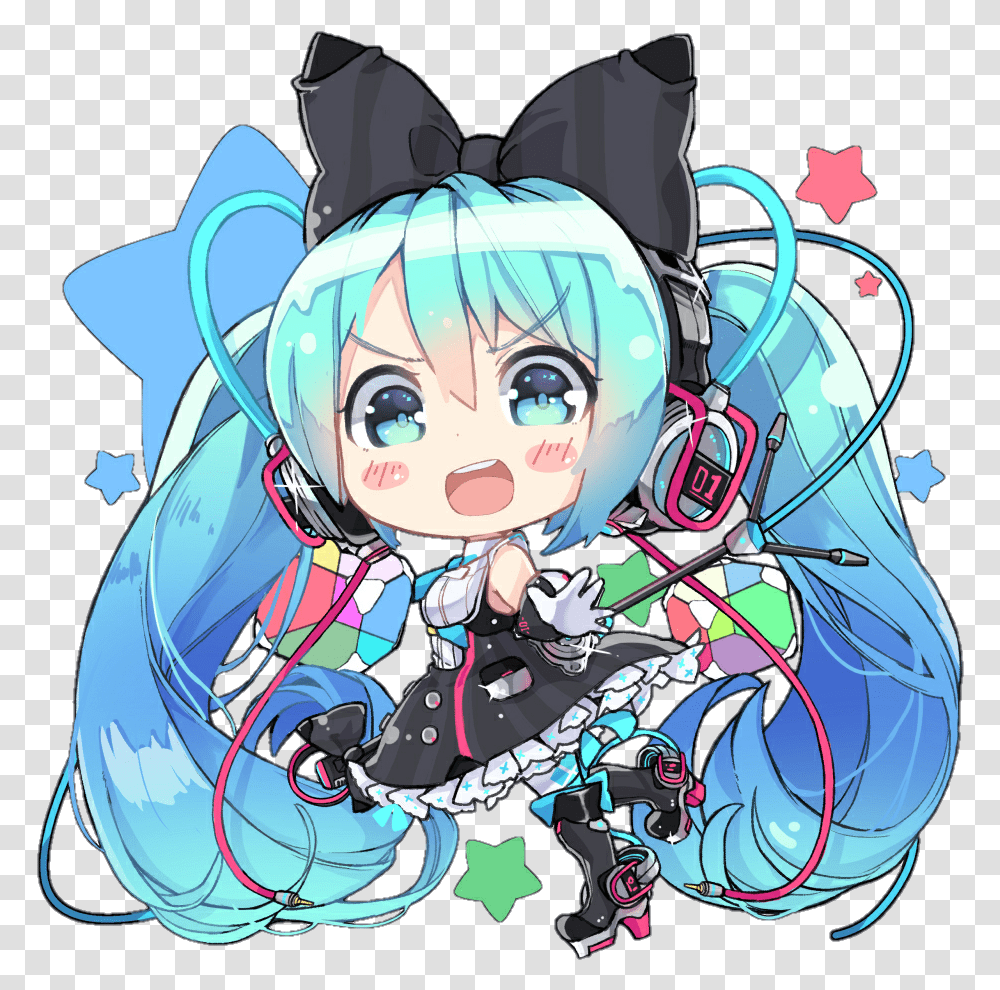 Chibi Miku Cartoon Anime Chibi Hatsune Miku, Graphics, Manga, Comics, Book Transparent Png