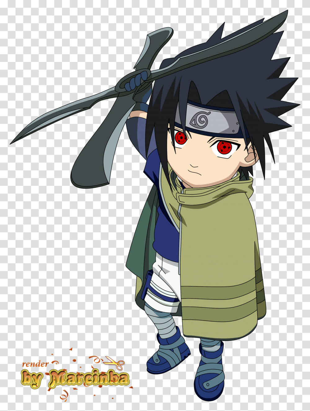 Chibi Naruto, Duel, Person, Samurai Transparent Png