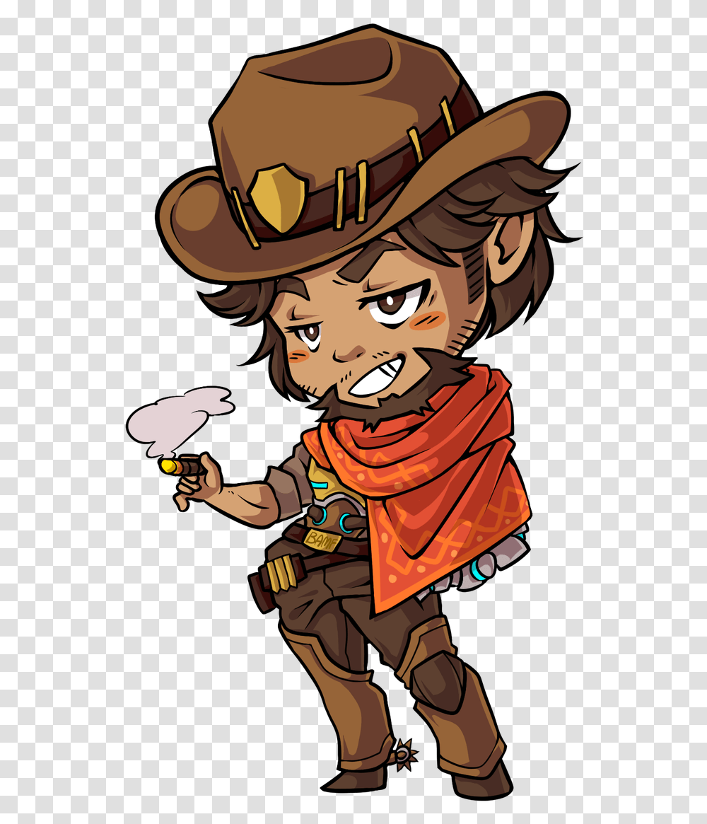 Chibi Overwatch Mccree, Apparel, Person, Human Transparent Png