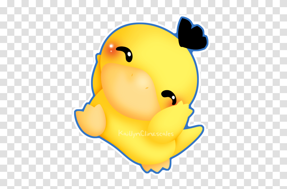 Chibi Psyduck Anime Chibi And Anime, Toy, Animal, Bird, Fowl Transparent Png