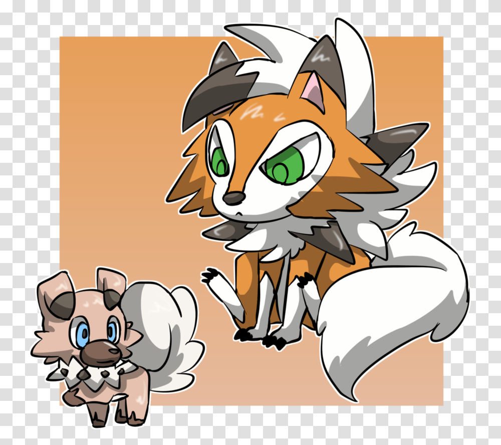 Chibi Rockruff And Dusk Lycanroc By Pikapikasaki Rockruff And Lycanroc Dusk, Mammal, Animal, Comics, Book Transparent Png