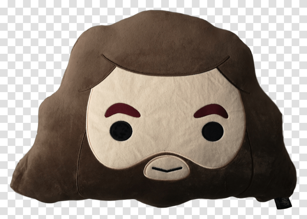 Chibi Rubeus Hagrid Head Cushion Cushion, Pillow, Plush, Toy, Person Transparent Png