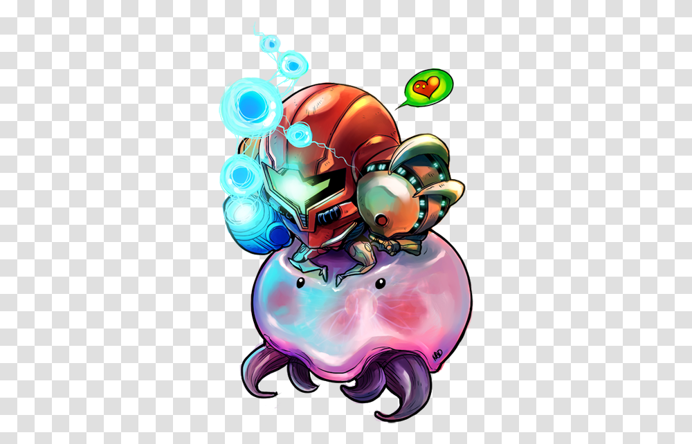 Chibi Samus Aran Illustration, Graphics, Art, Toy, Helmet Transparent Png