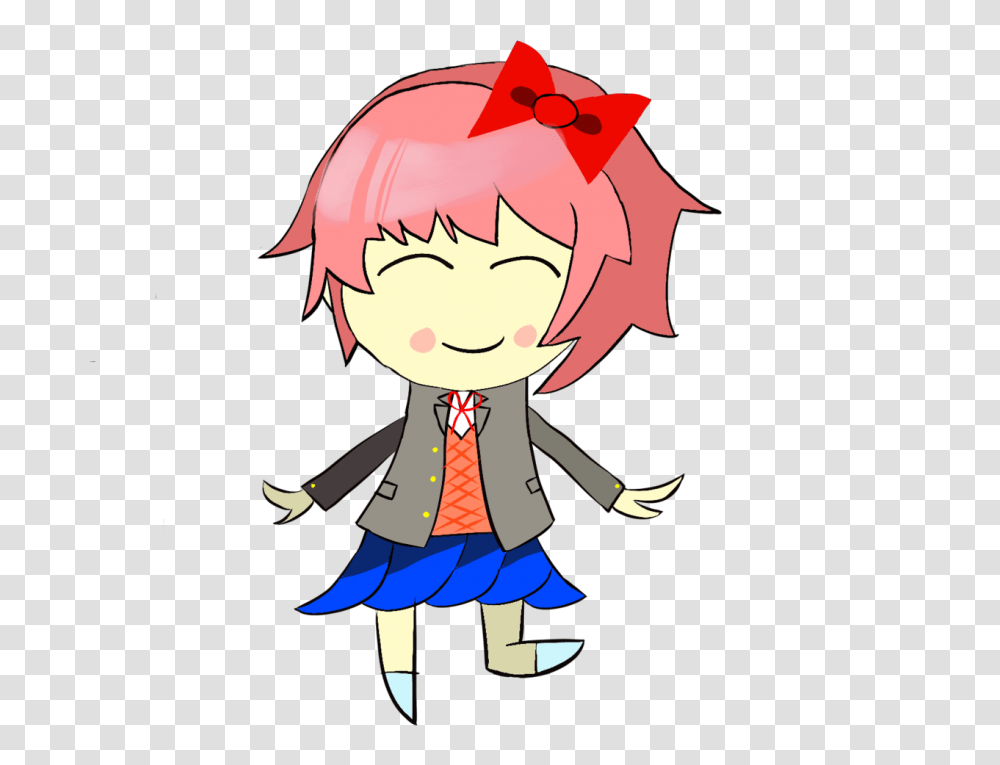 Chibi Sayori, Costume, Person, Outdoors, Leaf Transparent Png