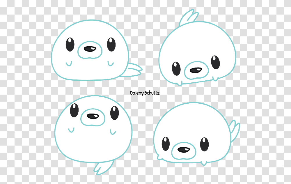 Chibi Seal, Stencil, Animal, Outdoors, Nature Transparent Png