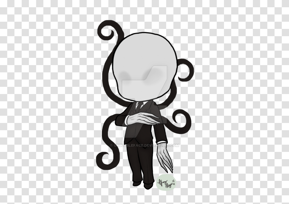 Chibi Slender Man Tentacle, Person, Face, Performer, Photography Transparent Png