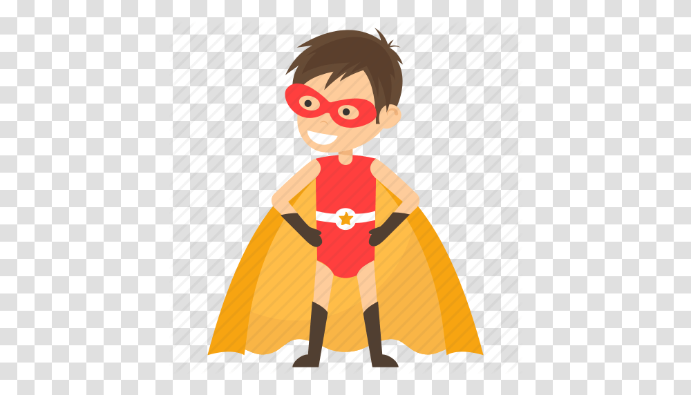 Chibi Superman Child Superhero Comic Superhero Superhero, Apparel, Cloak, Fashion Transparent Png