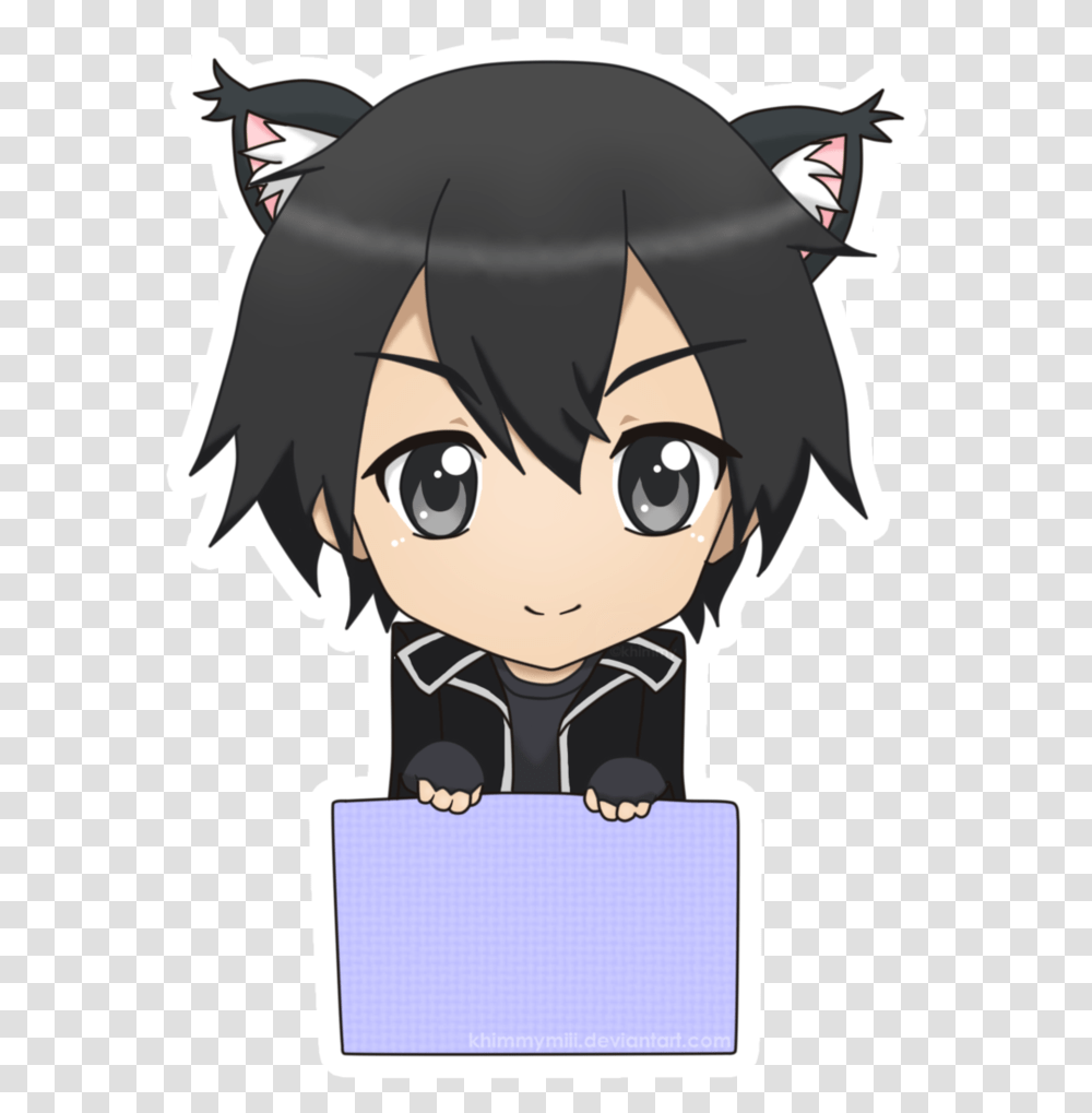 Chibi Sword Art Online, Manga, Comics, Book, Bag Transparent Png