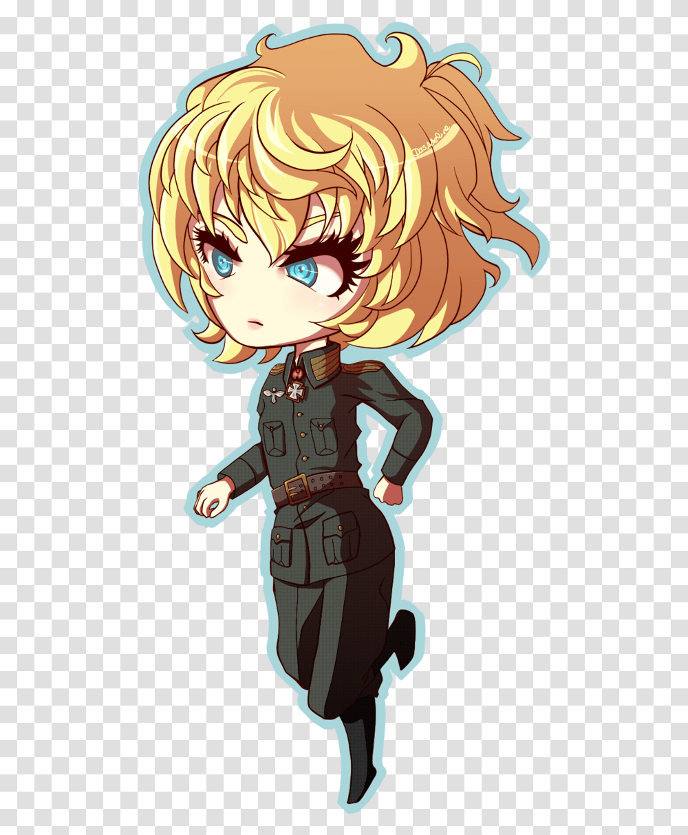 Chibi Tanya Dasadeline Tanya Degurechaff Chibi, Manga, Comics, Book, Person Transparent Png