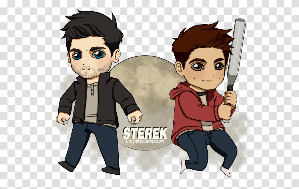 Chibi Tyler Hoechlin And Dylan O Brien Image Cartoon, Person, People, Boy, Female Transparent Png